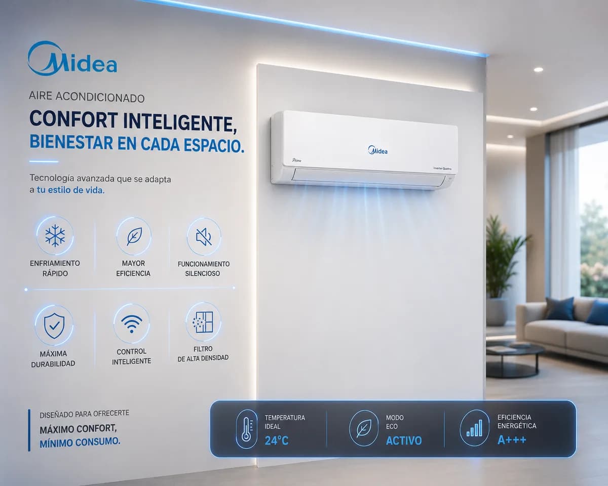 Equipo de Midea (Aire acondicionado) — imagen ilustrativa
