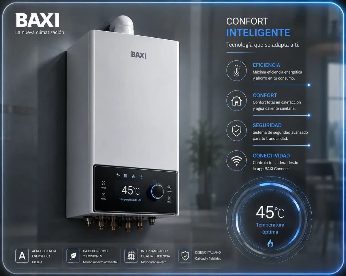 Equipo de BAXI (Calderas) — imagen ilustrativa