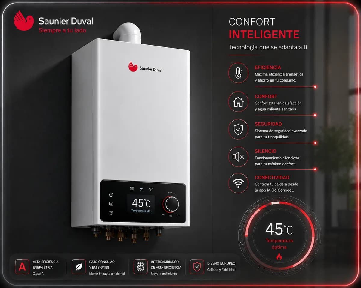 Equipo de Saunier Duval (Calderas) — imagen ilustrativa
