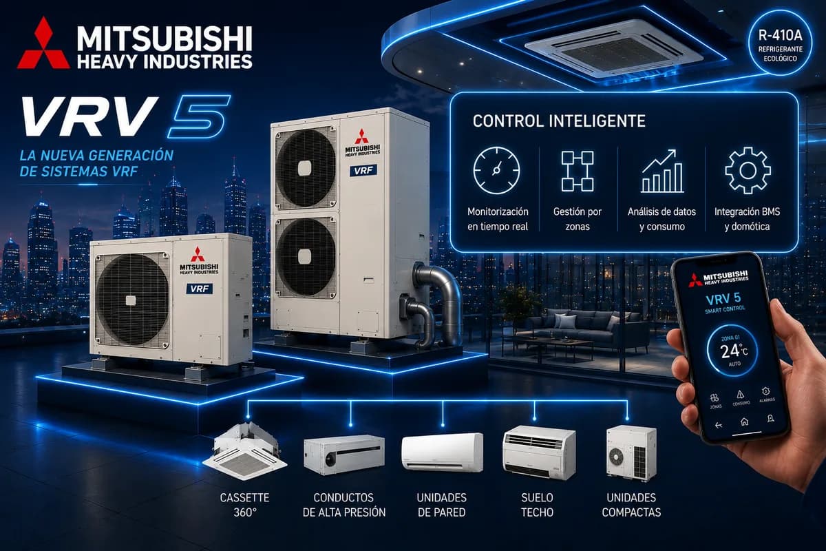 Equipo de Mitsubishi Heavy KX (Sistemas VRV/VRF) — imagen ilustrativa